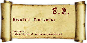 Brachtl Marianna névjegykártya